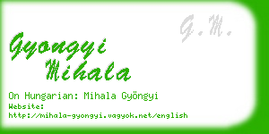 gyongyi mihala business card